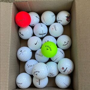 20 Assorted Golf Balls Used Golf Balls Callaway TaylorMade ProV1 Titleist Nitro
